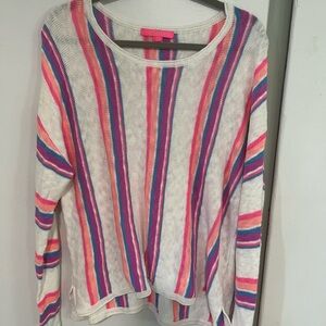 Lilly Pulitzer Multicolor Off-the-Shoulder Sweater